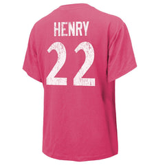 Derrick Henry Baltimore Ravens Majestic Threads Women's Name & Number T-Shirt - Pink T-shirts