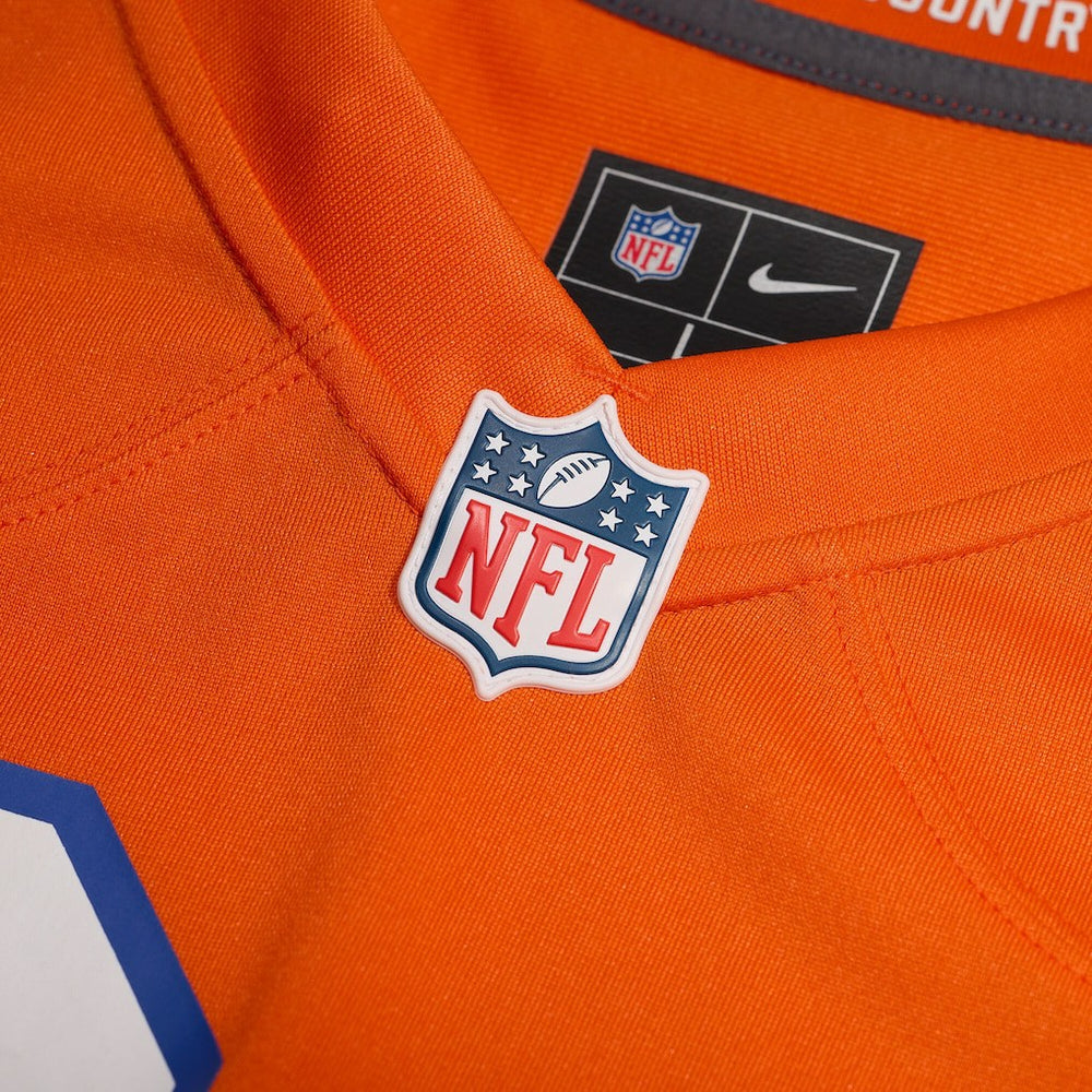 Denver Broncos Youth 2nd Alternate Custom Replica Jersey - Orange Jerseys