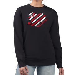 Carolina Hurricanes G-III 4Her by Carl Banks Women's Heart Graphic Pullover Sweatshirt - Black | US 201411320