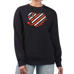 Philadelphia Flyers G-III 4Her by Carl Banks Women's Heart Graphic Pullover Sweatshirt - Black | US 201411329