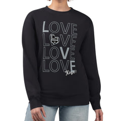 Los Angeles Kings G-III 4Her by Carl Banks Women's Lots Of Love Team Logo Graphic Pullover Sweatshirt - Black | US 201411565