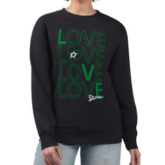 Dallas Stars G-III 4Her by Carl Banks Women's Lots Of Love Team Logo Graphic Pullover Sweatshirt - Black | US 201411579