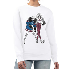 Colorado Avalanche G-III 4Her by Carl Banks Women's Hockey Girls Team Graphic Fleece Pullover Sweatshirt - White | US 201411692
