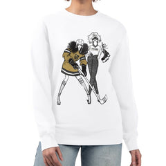 Vegas Golden Knights G-III 4Her by Carl Banks Women's Hockey Girls Team Graphic Fleece Pullover Sweatshirt - White | US 201411703