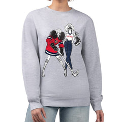 Florida Panthers G-III 4Her by Carl Banks Women's Hockey Girls Team Graphic Fleece Pullover Sweatshirt - Heather Gray | US 201411736