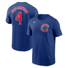 Pete Crow-Armstrong Chicago Cubs Nike Fuse Name & Number T-Shirt - Royal T-shirts
