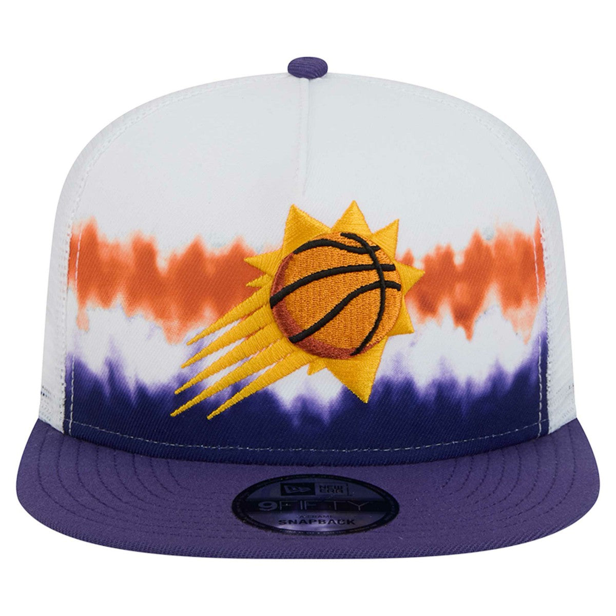 Phoenix Suns Dip-Dye 9FIFTY A-Frame Trucker Snapback Hat White/Purple - New Era