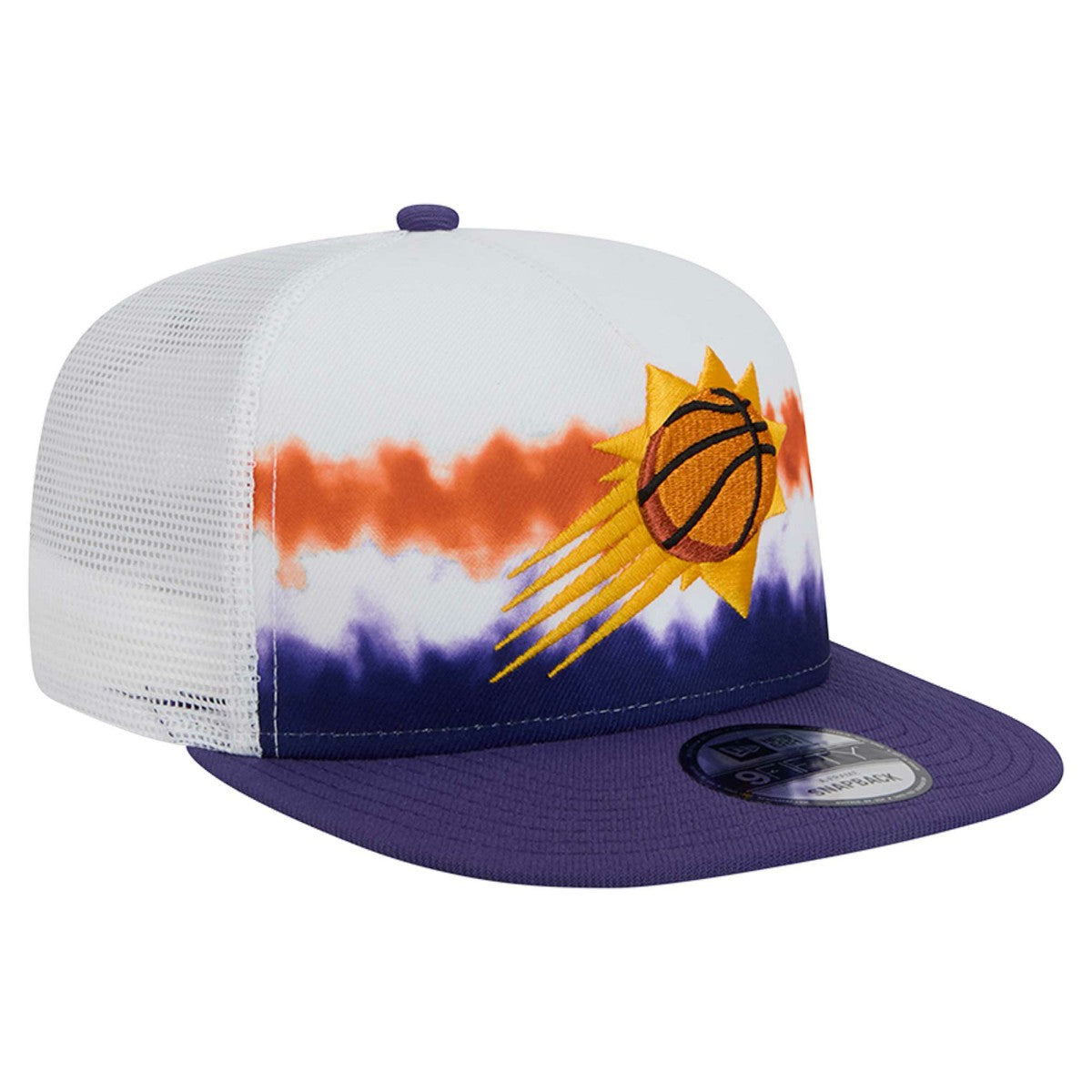 Phoenix Suns Dip-Dye 9FIFTY A-Frame Trucker Snapback Hat White/Purple - New Era