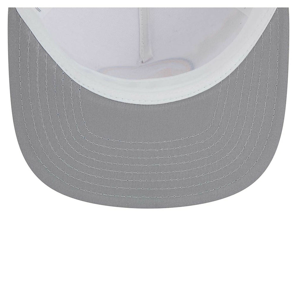 Golden State Warriors Dip-Dye 9FIFTY A-Frame Trucker Snapback Hat White/Royal - New Era