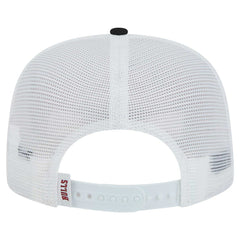 Chicago Bulls Dip-Dye 9FIFTY A-Frame Trucker Snapback Hat White/Black - New Era