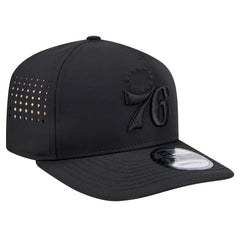Philadelphia 76ers Vented 9FIFTY A-Frame Snapback Hat Black - New Era
