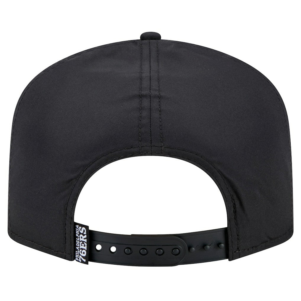 Philadelphia 76ers Vented 9FIFTY A-Frame Snapback Hat Black - New Era