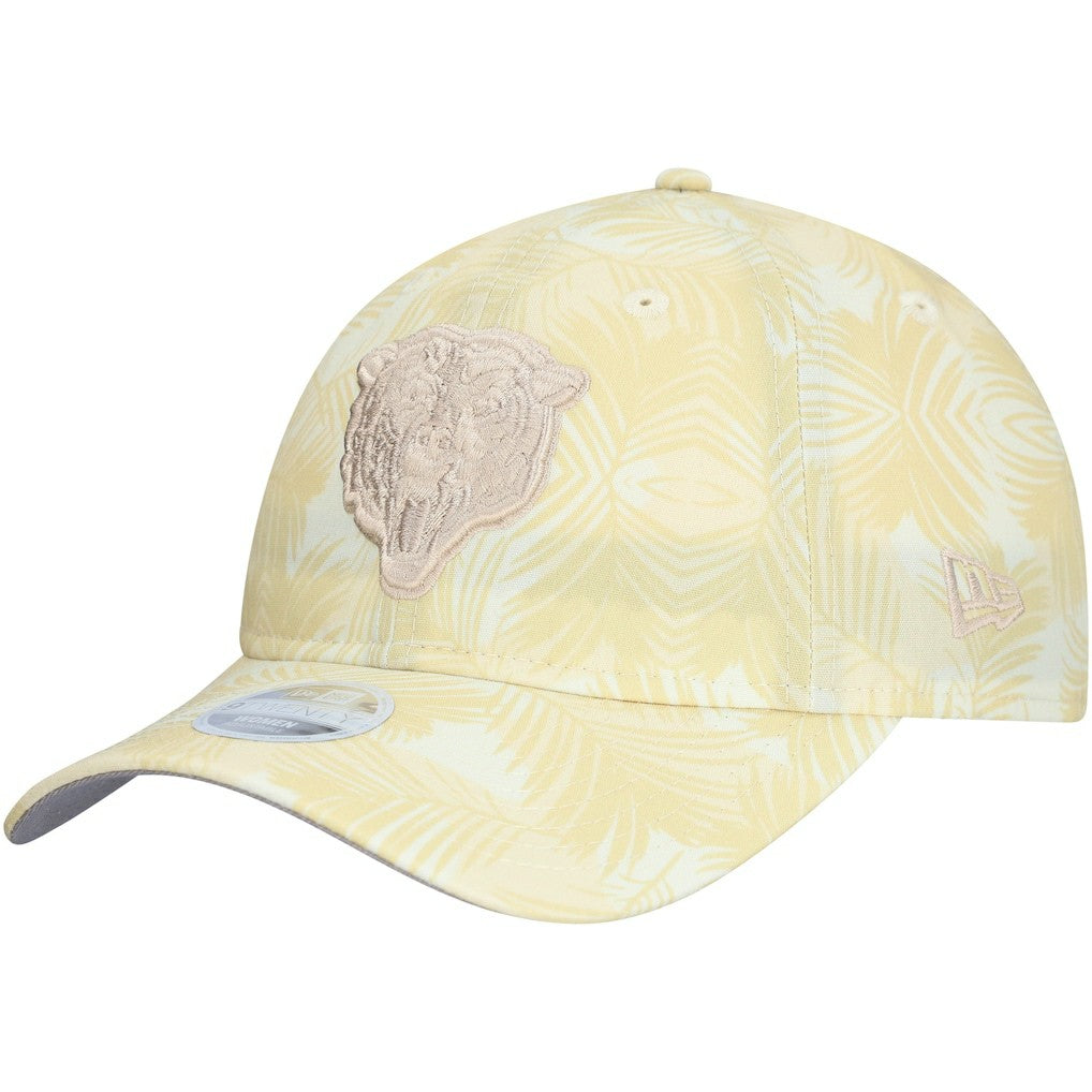 Chicago Bears New Era Women's Frond 9TWENTY Adjustable Hat - Cream Hats