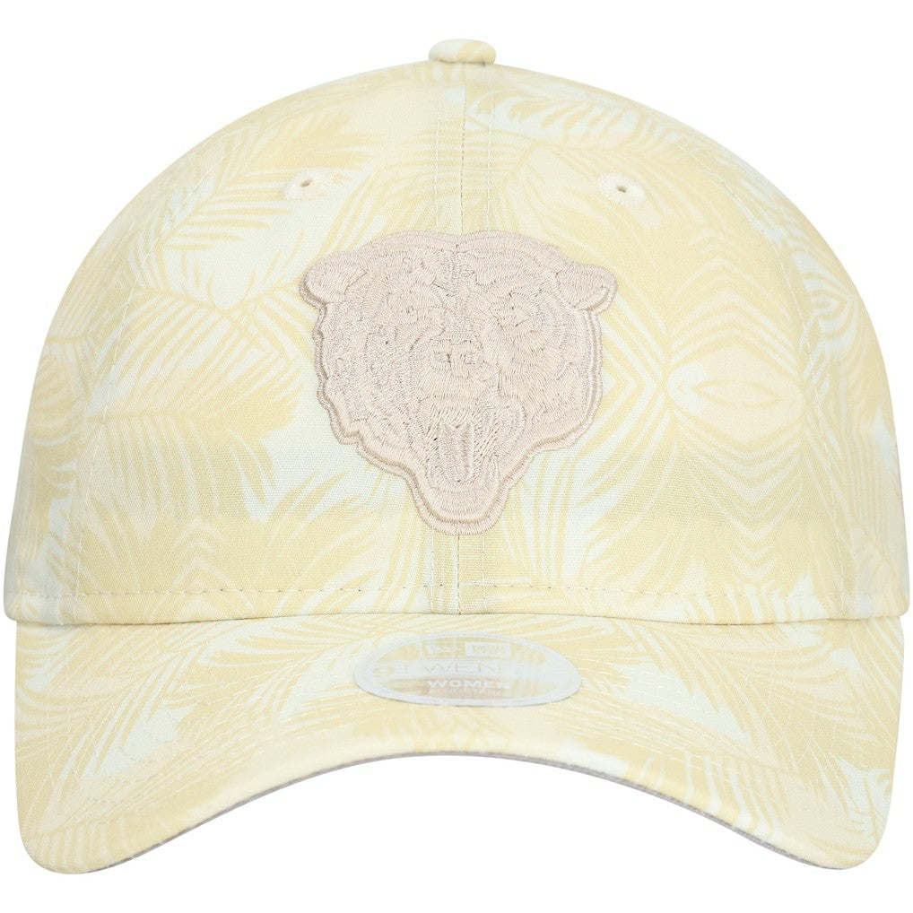 Chicago Bears New Era Women's Frond 9TWENTY Adjustable Hat - Cream Hats