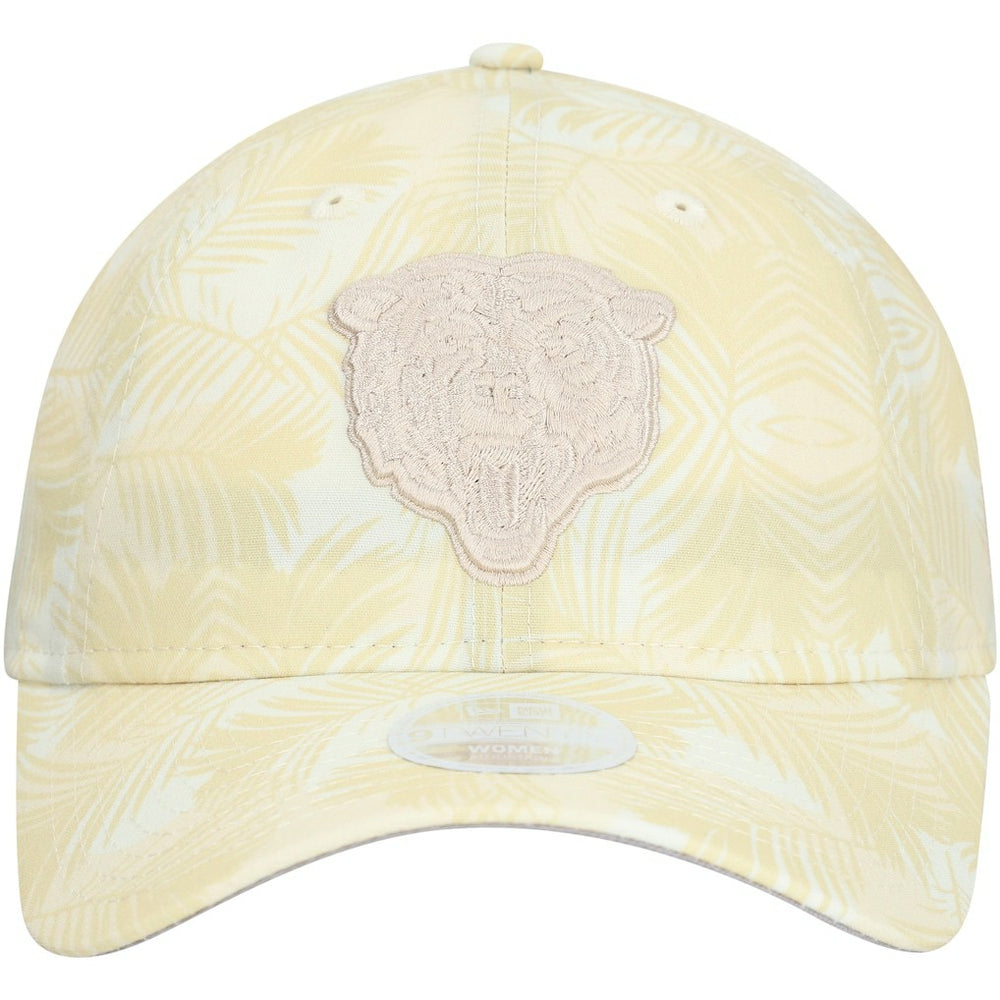 Chicago Bears New Era Women's Frond 9TWENTY Adjustable Hat - Cream Hats