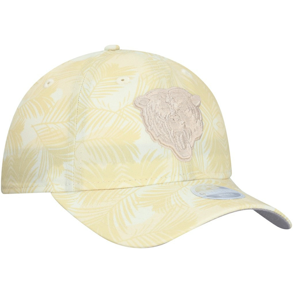 Chicago Bears New Era Women's Frond 9TWENTY Adjustable Hat - Cream Hats