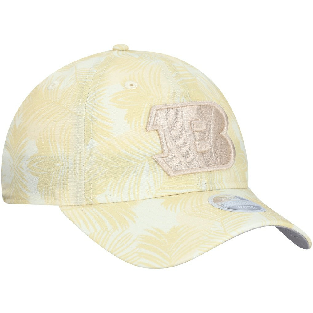 Cincinnati Bengals New Era Women's Frond 9TWENTY Adjustable Hat - Cream Hats