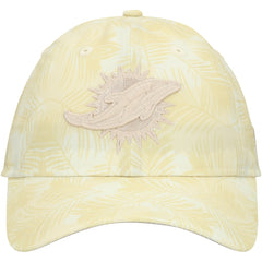 Miami Dolphins New Era Women's Frond 9TWENTY Adjustable Hat - Cream Hats