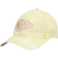 Kansas City Chiefs New Era Women's Frond 9TWENTY Adjustable Hat - Cream Hats