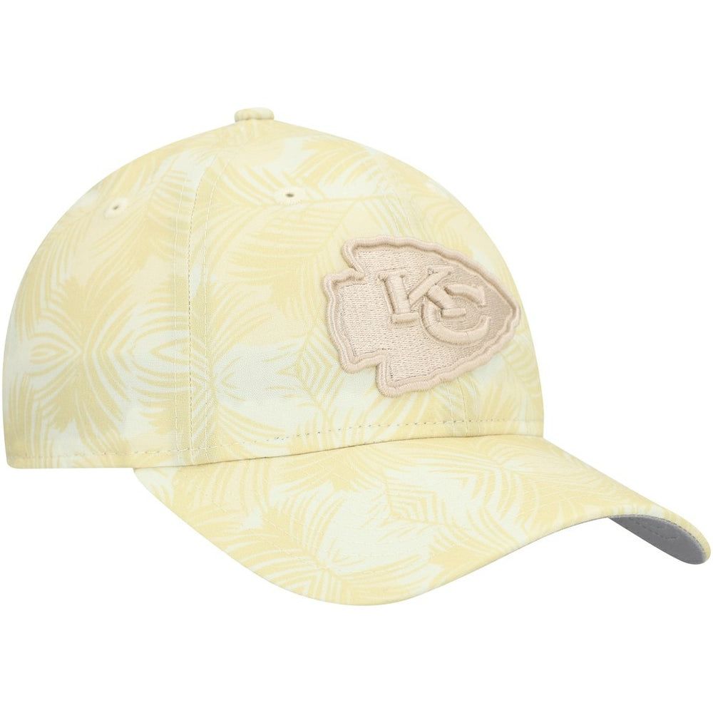 Kansas City Chiefs New Era Women's Frond 9TWENTY Adjustable Hat - Cream Hats