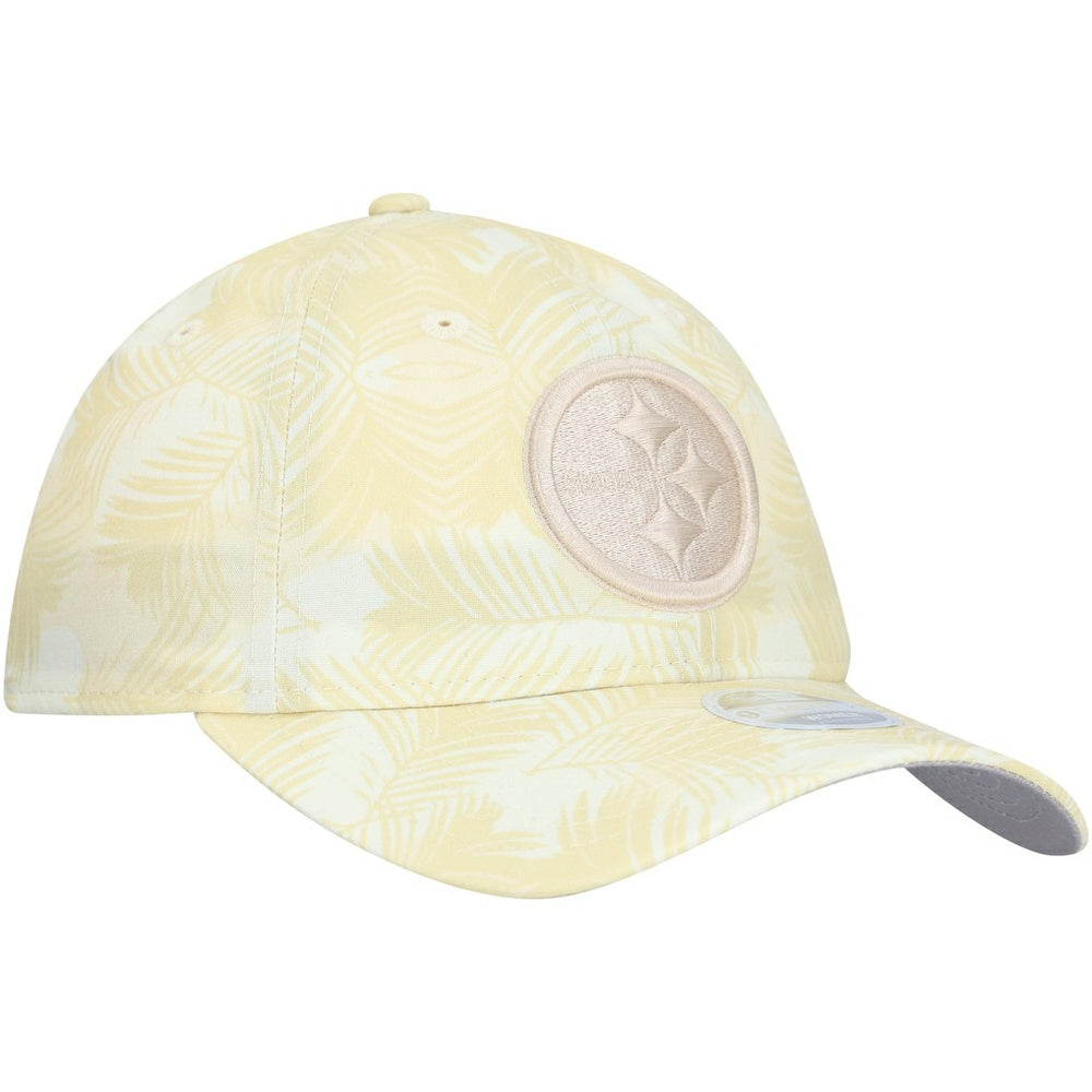 Pittsburgh Steelers New Era Women's Frond 9TWENTY Adjustable Hat - Cream Hats