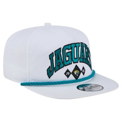 Jacksonville Jaguars New Era Diamond Golfer Snapback Hat - White Hats