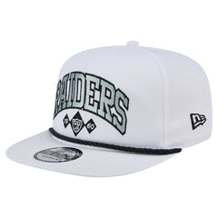 Las Vegas Raiders New Era Diamond Golfer Snapback Hat - White Hats