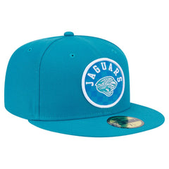 Jacksonville Jaguars New Era Checkered 59FIFTY Fitted Hat - Teal Hats