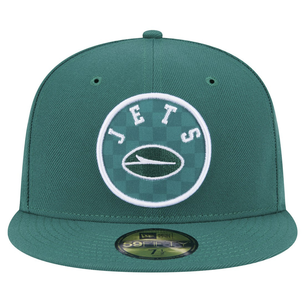 New York Jets New Era Checkered 59FIFTY Fitted Hat - Green Hats