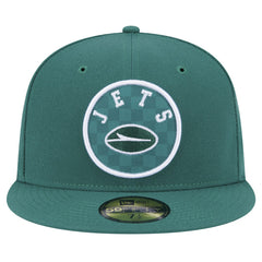 New York Jets New Era Checkered 59FIFTY Fitted Hat - Green Hats