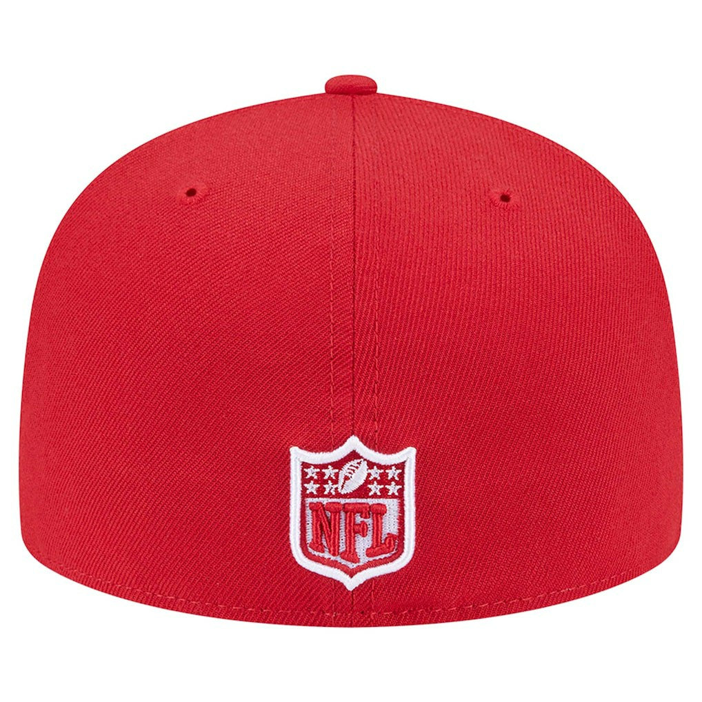 San Francisco 49ers New Era Checkered 59FIFTY Fitted Hat - Scarlet Hats