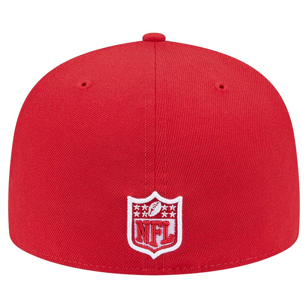 San Francisco 49ers New Era Checkered 59FIFTY Fitted Hat - Scarlet Hats