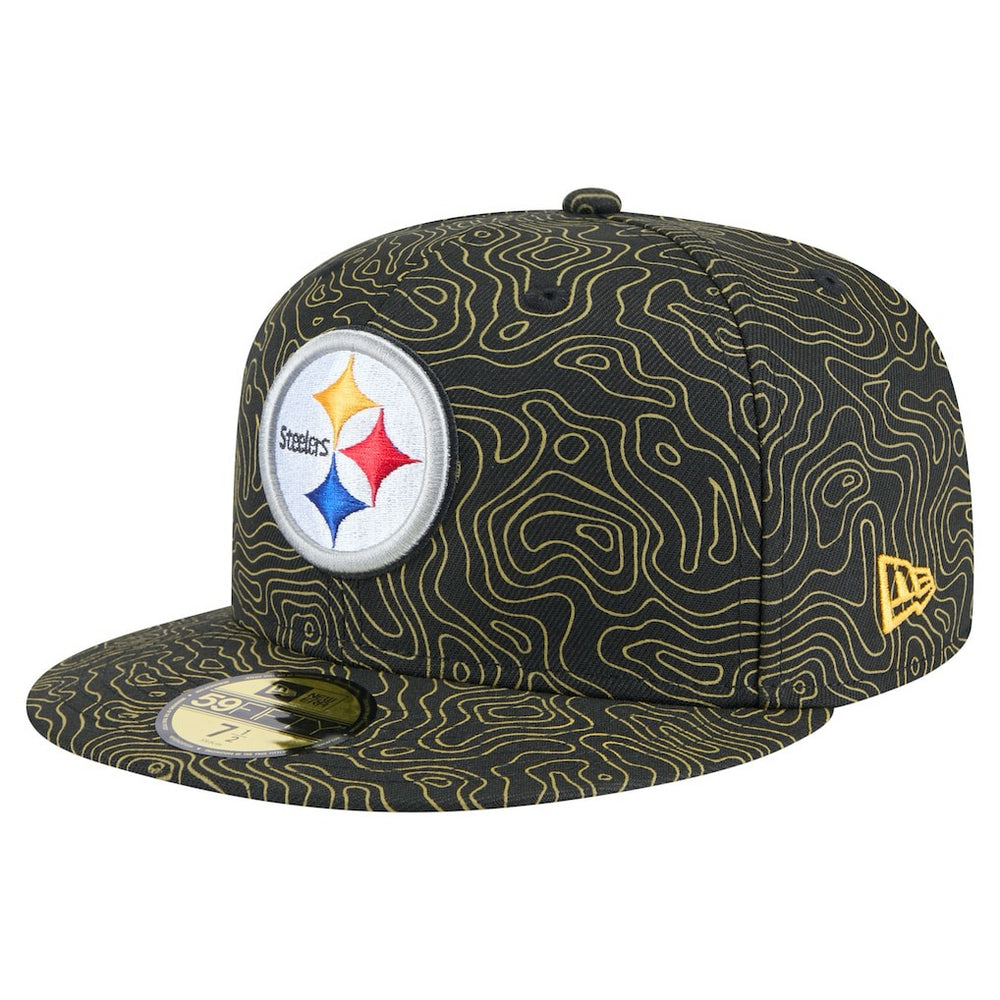 Pittsburgh Steelers New Era Geo 59FIFTY Fitted Hat - Black Hats