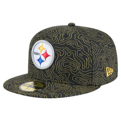 Pittsburgh Steelers New Era Geo 59FIFTY Fitted Hat - Black Hats