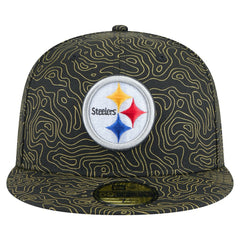 Pittsburgh Steelers New Era Geo 59FIFTY Fitted Hat - Black Hats