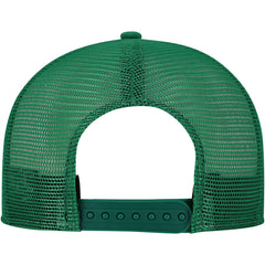 New York Jets New Era Striped A-Frame 9FIFTY Adjustable Trucker Snapback Hat - White/Green Hats
