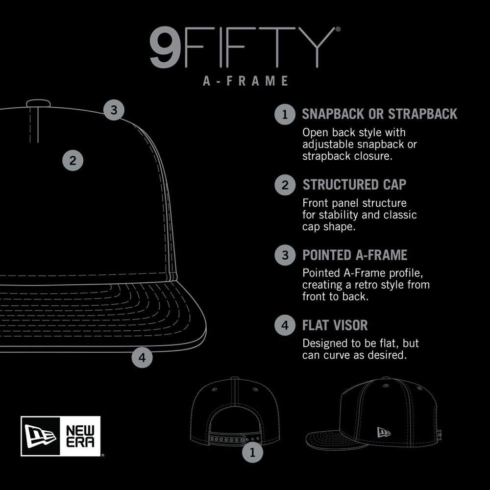 New York Jets New Era Striped A-Frame 9FIFTY Adjustable Trucker Snapback Hat - White/Green Hats