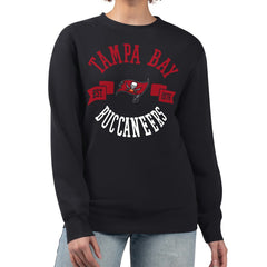 Tampa Bay Buccaneers G-III 4Her by Carl Banks Women's Large Team Graphic Fleece Pullover Sweatshirt - Black Pullover