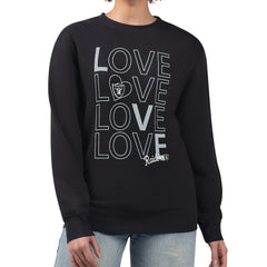 Las Vegas Raiders G-III 4Her by Carl Banks Women's Lots of Love Graphic Fleece Pullover Sweatshirt - Black Pullover