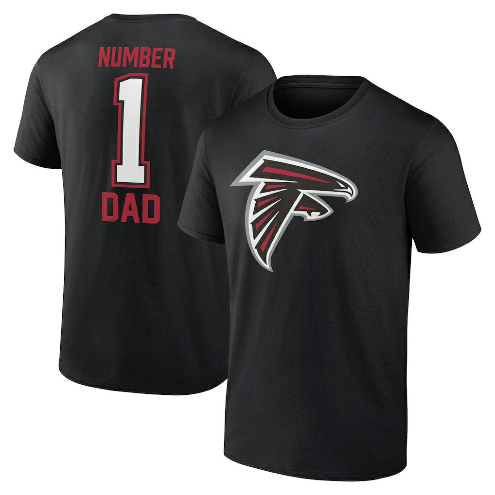 Atlanta Falcons Father's Day #1 Dad T-Shirt - Black T-shirts