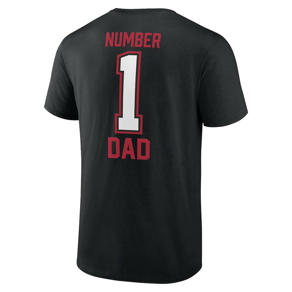 Atlanta Falcons Father's Day #1 Dad T-Shirt - Black T-shirts