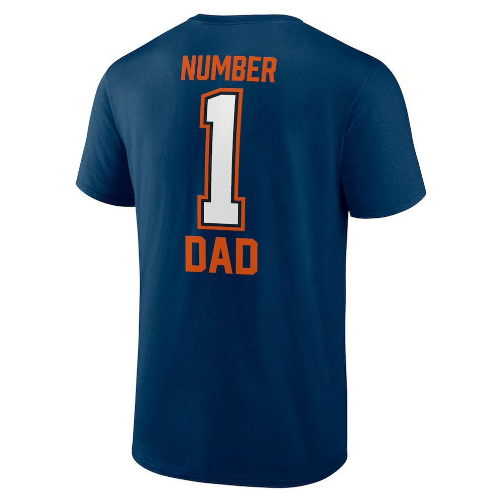 Chicago Bears Father's Day #1 Dad T-Shirt - Navy T-shirts