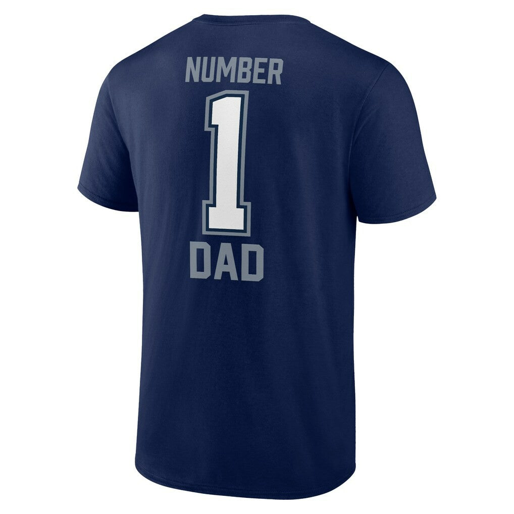 Dallas Cowboys Father's Day #1 Dad T-Shirt - Navy T-shirts