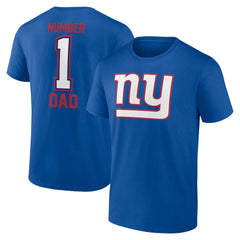 New York Giants Father's Day #1 Dad T-Shirt - Royal T-shirts
