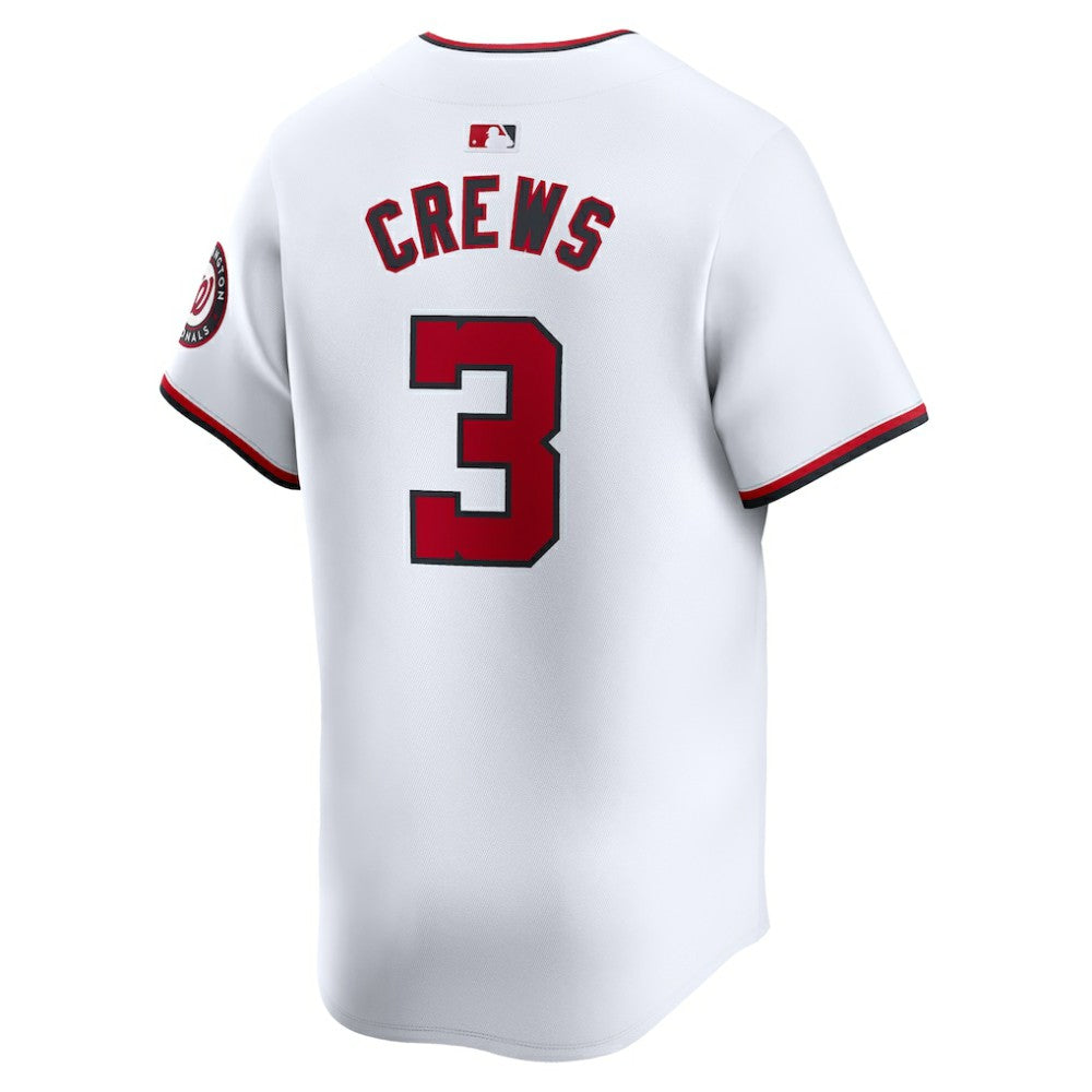 Dylan Crews Washington Nationals Nike Home Limited Player Jersey - White Jerseys