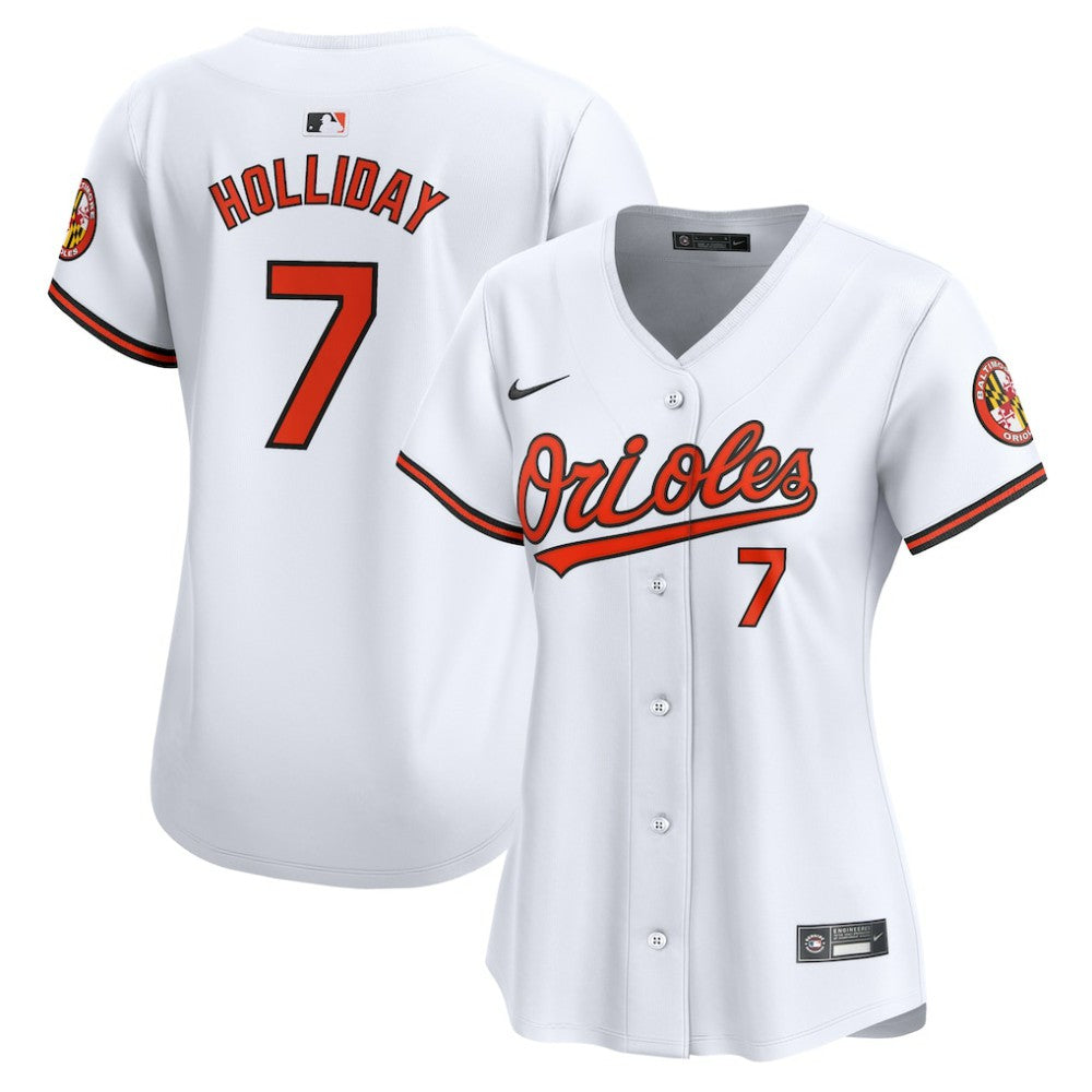 Jackson Holliday Baltimore Orioles Nike Women's Home Limited Player Jersey - White Jerseys