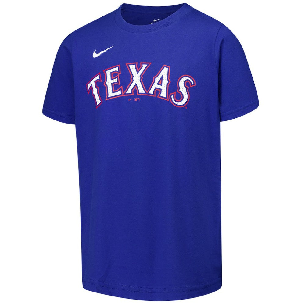 Evan Carter Texas Rangers Nike Youth Name & Number T-Shirt - Royal T-shirts
