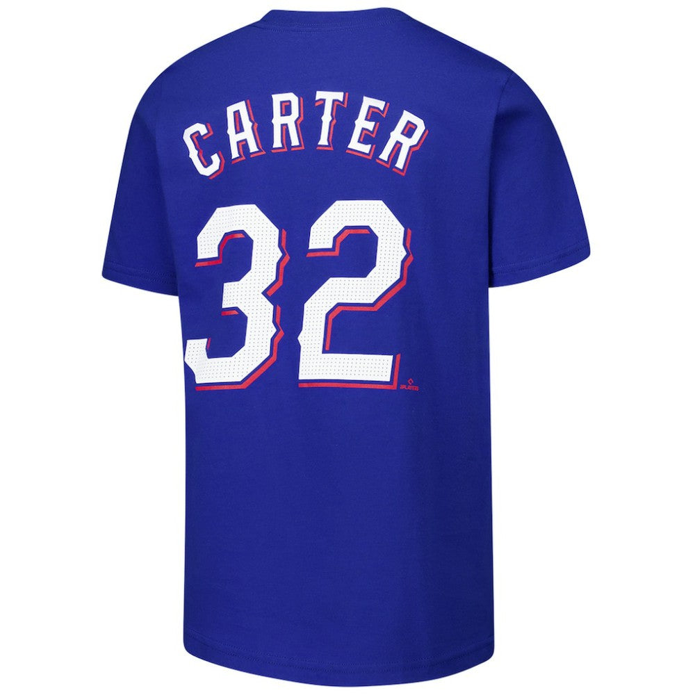 Evan Carter Texas Rangers Nike Youth Name & Number T-Shirt - Royal T-shirts