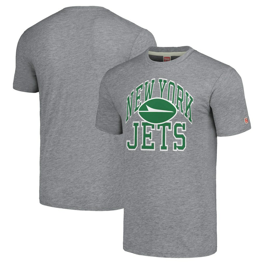 New York Jets Homage Unisex Arch T-Shirt - Gray T-shirts