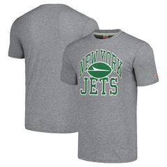 New York Jets Homage Unisex Arch T-Shirt - Gray T-shirts